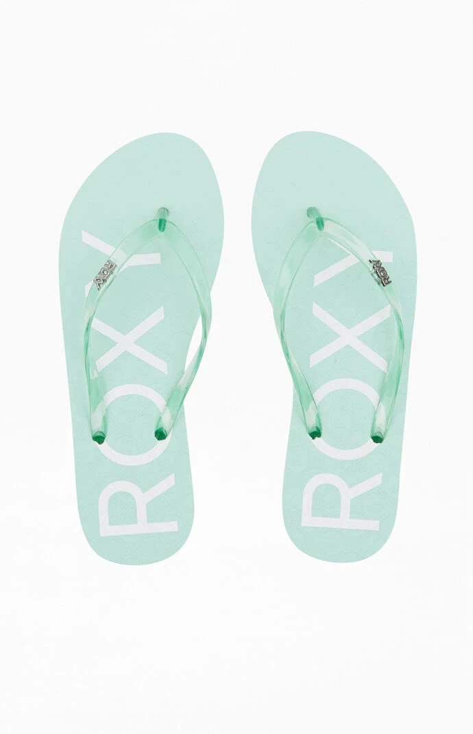 'Roxy' Women's Viva Jelly Sandal - Mint 2 'Roxy' Women's Viva Jelly Sandal - Mint - Image 2