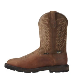'Ariat' Men's 10" Groundbreaker Int. Met Guard EH Steel Toe - Brown