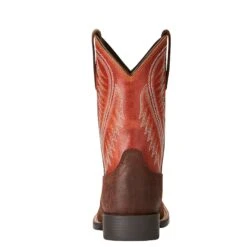'Ariat' Youth 8" Hoolihan Alamo - Orange / Brown -Outdoor Shoes Store 10021598 heel 1024x1024@2x