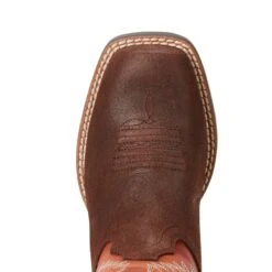 'Ariat' Youth 8" Hoolihan Alamo - Orange / Brown -Outdoor Shoes Store 10021598 toe 1024x1024@2x