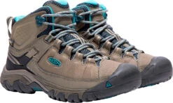 'Keen Outdoor' Women's Targhee EXP WP Mid Hiker - Brindle / Blue Coral -Outdoor Shoes Store 1017737 PLA large 1024x1024@2x