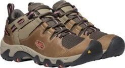 'Keen Outdoor' Women's Steens WP Leather Low Hiker - Timberwolf / Coral -Outdoor Shoes Store 1022336 PLA large 1024x1024@2x