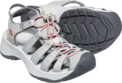 'Keen Outdoor' Women's Astoria West Sandal - Grey / Coral -Outdoor Shoes Store 1023589 PPS large 1024x1024@2x
