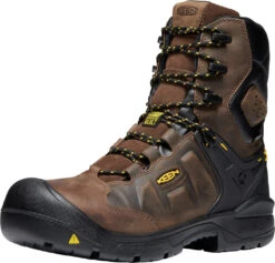 'Keen Utility' Men's 8" Dover EH WP Carbon Toe - Dark Earth / Black -Outdoor Shoes Store 1024186 F3Q large 1024x1024@2x