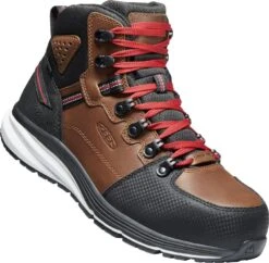 'Keen Utility' Men's Red Hook EH WP Comp Toe Hiker - Tobacco / Black -Outdoor Shoes Store 1024576 3Q large 1024x1024@2x