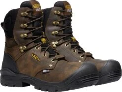 'Keen Utility' Men's 8" Independence EH WP Comp Toe - Dark Earth / Black -Outdoor Shoes Store 1026488 PLA large 1024x1024@2x