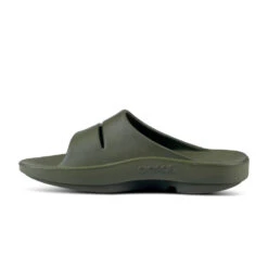 'OOFOS' Unisex OOahh Slide Sandal - Forest Green -Outdoor Shoes Store 1100FORGREEN shot4 1024x1024@2x