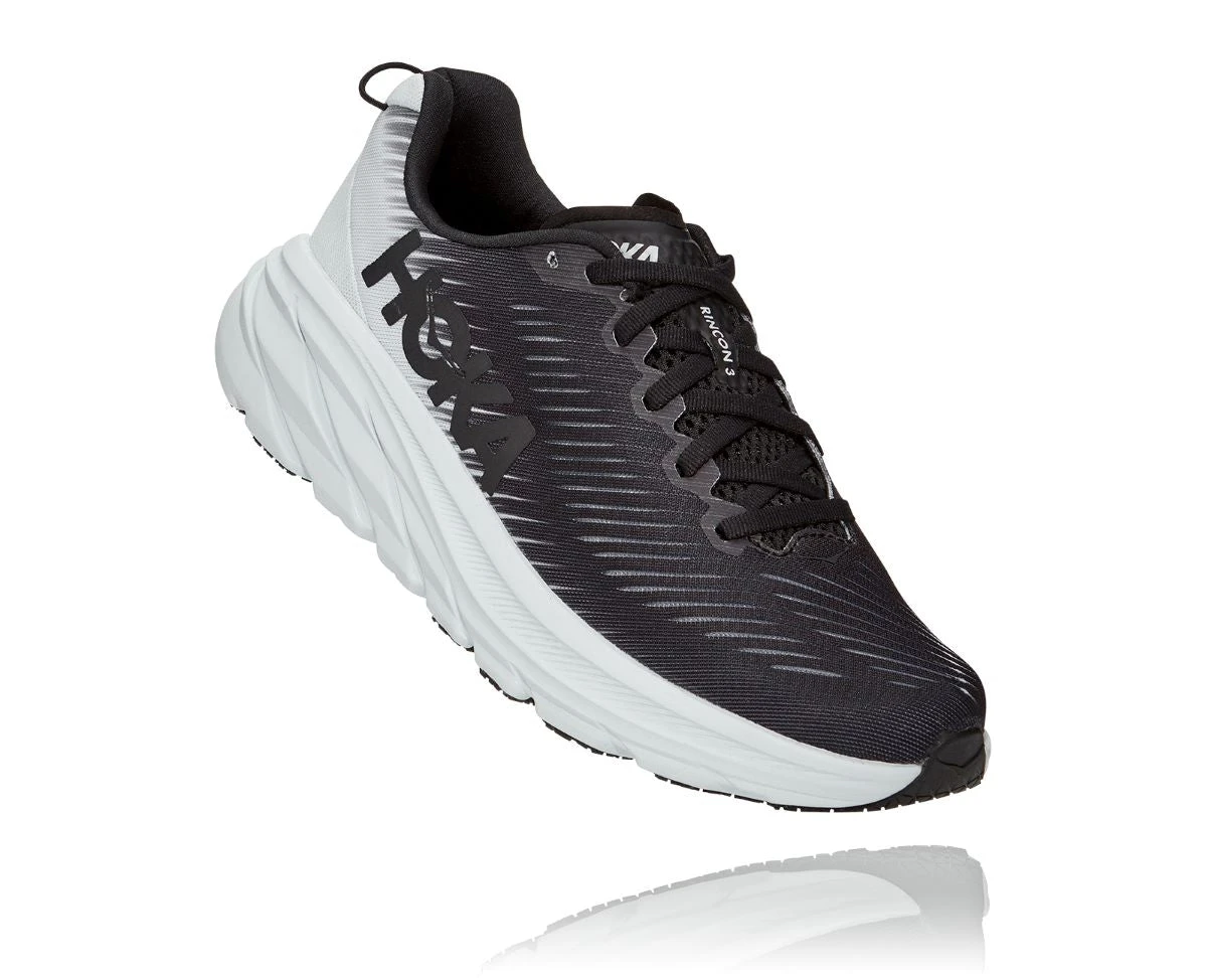 'HOKA' Women's Rincon 3 - Black / White 1 'HOKA' Women's Rincon 3 - Black / White