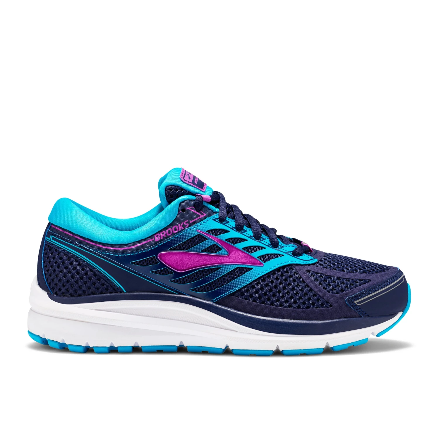 'Brooks' Men's Addiction 13 - Navy / Teal / Purple 1 'Brooks' Men's Addiction 13 - Navy / Teal / Purple