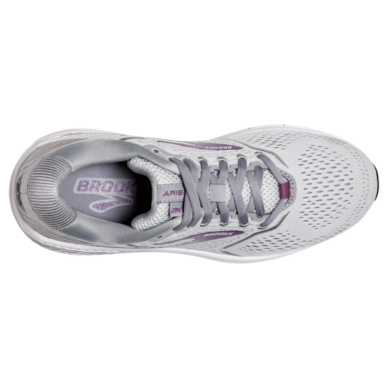'Brooks' Women's Ariel 20 - Oyster / Alloy / Grape 3 'Brooks' Women's Ariel 20 - Oyster / Alloy / Grape - Image 3