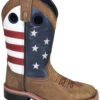 'Smoky Mountain' Children's Stars & Stripes Square Toe - Vintage Brown
