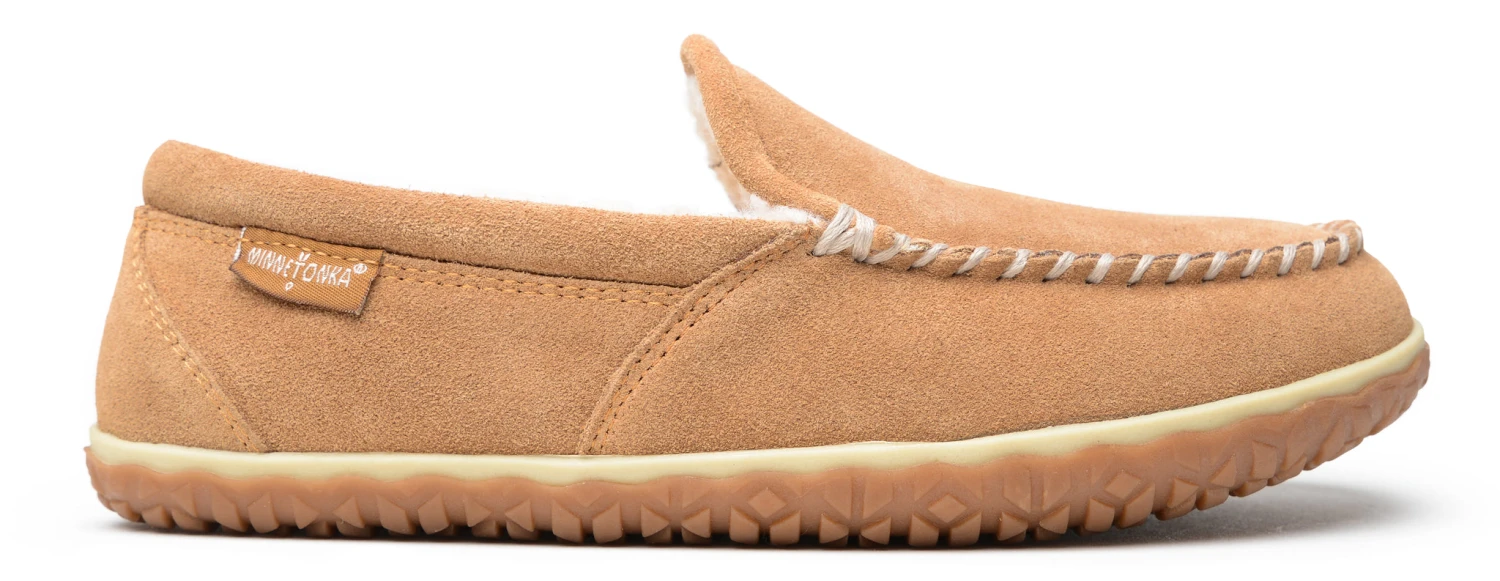 'Minnetonka' Men's Tilden Pile Lined Moc Slipper - Cinnamon 2 'Minnetonka' Men's Tilden Pile Lined Moc Slipper - Cinnamon - Image 2