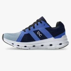 'On Running' Women's Cloudrunner - Chambray / Midnight -Outdoor Shoes Store 46.99018 cloudrunner ss22 chambray midnight w g4 1024x1024@2x