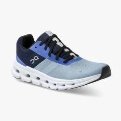 'On Running' Women's Cloudrunner - Chambray / Midnight -Outdoor Shoes Store 46.99018 cloudrunner ss22 chambray midnight w g6 1024x1024@2x