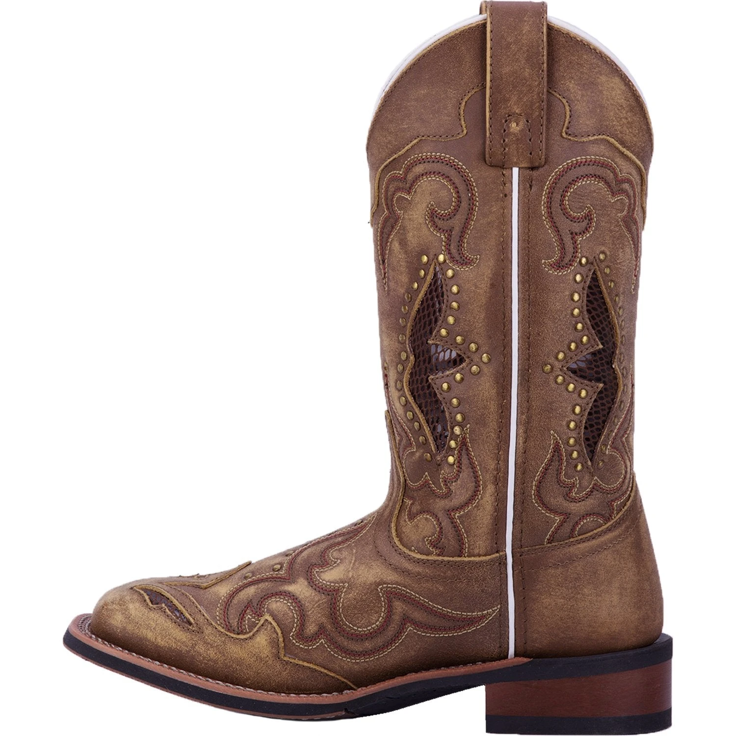 'Laredo' Women's 11" Spellbound Western Square Toe - Tan 7 'Laredo' Women's 11" Spellbound Western Square Toe - Tan - Image 7