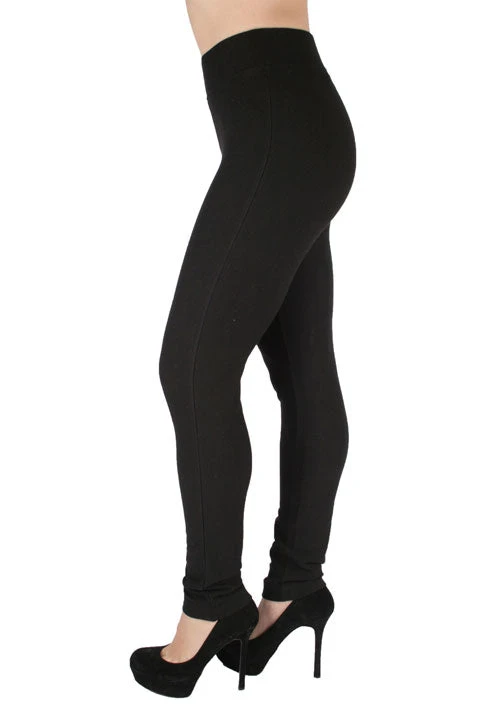 'Ethyl' Women's Basic Legging - Black 2 'Ethyl' Women's Basic Legging - Black - Image 2