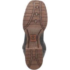 'Laredo' Men's Isaac Western Square Toe - Black / Distressed Maroon -Outdoor Shoes Store 7965 7 1024x1024@2x