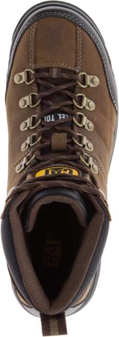 'Caterpillar' Men's 6" Threshold WP, EH, Steel Toe - Brown / Black -Outdoor Shoes Store CATM P90935 033117 S18 TOP 1024x1024@2x