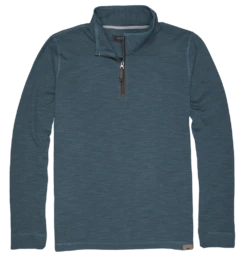 'Dakota Grizzly' Men's Dash 1/4 Zip Pullover - Teal