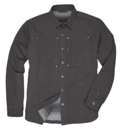 'Dakota Grizzly' Men's Sergei Twill Shirt Jacket - Asphalt