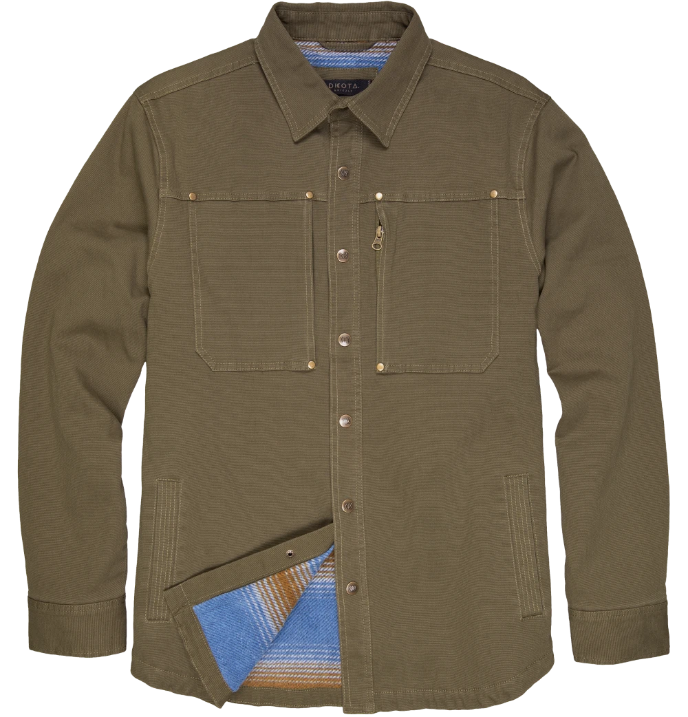 'Dakota Grizzly' Men's Sergei Twill Shirt Jacket - Field 1 'Dakota Grizzly' Men's Sergei Twill Shirt Jacket - Field