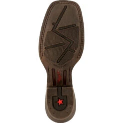 'Durango' Men's 15" Rebel Pro Western Saddle Boot - Chestnut / Brilliant Blue -Outdoor Shoes Store DDB0337 outsole 1024x1024@2x