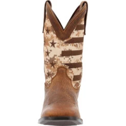 'Durango' Men's 11" Westward Saddlehorn Digital Camo Flag - Brown -Outdoor Shoes Store DDB0397 front 1024x1024@2x