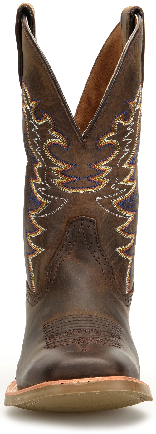 'Double H' Men's 11" Orin Western Square Toe Roper - Valencia Crazy Horse 4 'Double H' Men's 11" Orin Western Square Toe Roper - Valencia Crazy Horse - Image 4