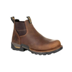'Georgia Boot' Men's 4" Eagle One EH WP Chelsea Soft Toe - Brown -Outdoor Shoes Store GB00315 1024x1024@2x
