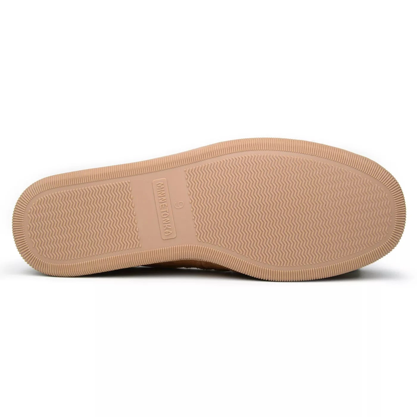 'Minnetonka' Men's Pile Lined Hardsole Moc Slipper - Tan (Ext. Sizes) 4 'Minnetonka' Men's Pile Lined Hardsole Moc Slipper - Tan (Ext. Sizes) - Image 4