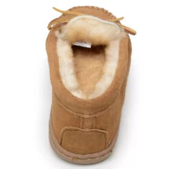 'Minnetonka' Men's Sheepskin Hardsole Moc Slipper - Tan -Outdoor Shoes Store GUEST 9fc2032f b308 41d8 b1b8 e3e51ba007c0 1024x1024@2x