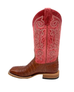 'Anderson Bean' Men's 13" HorsePower Top Hand Western Square Toe - Brandy Caiman Belly / Red Sinsation -Outdoor Shoes Store HP80032 1024x1024@2x
