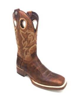 'Tanner Mark' Men's 13" Western Square Toe - Orange (Tan) / Marble Orix -Outdoor Shoes Store IMG 3257 1024x1024@2x