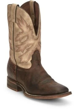 'Nocona' Men's 11" Henry Western Square Toe - Antiqued Brown Cowhide / Vintage Stone -Outdoor Shoes Store NCA 001 HR5570 1024x1024@2x