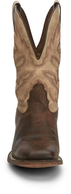 'Nocona' Men's 11" Henry Western Square Toe - Antiqued Brown Cowhide / Vintage Stone -Outdoor Shoes Store NCA 008 HR5570 1024x1024@2x