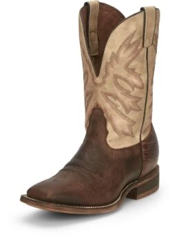 'Nocona' Men's 11" Henry Western Square Toe - Antiqued Brown Cowhide / Vintage Stone -Outdoor Shoes Store NCA 023 HR5570 1024x1024@2x