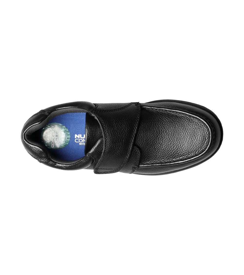 'Nunn Bush' Men's Cam Moc Toe Strap - Black Tumbled 2 'Nunn Bush' Men's Cam Moc Toe Strap - Black Tumbled - Image 2