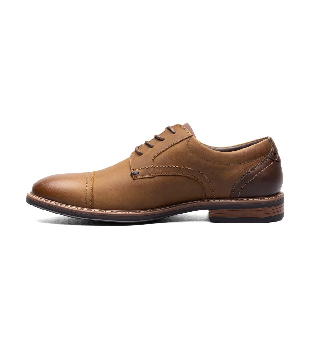 'Nunn Bush' Men's Centro Flex Cap Toe Oxford - Brown 6 'Nunn Bush' Men's Centro Flex Cap Toe Oxford - Brown - Image 6