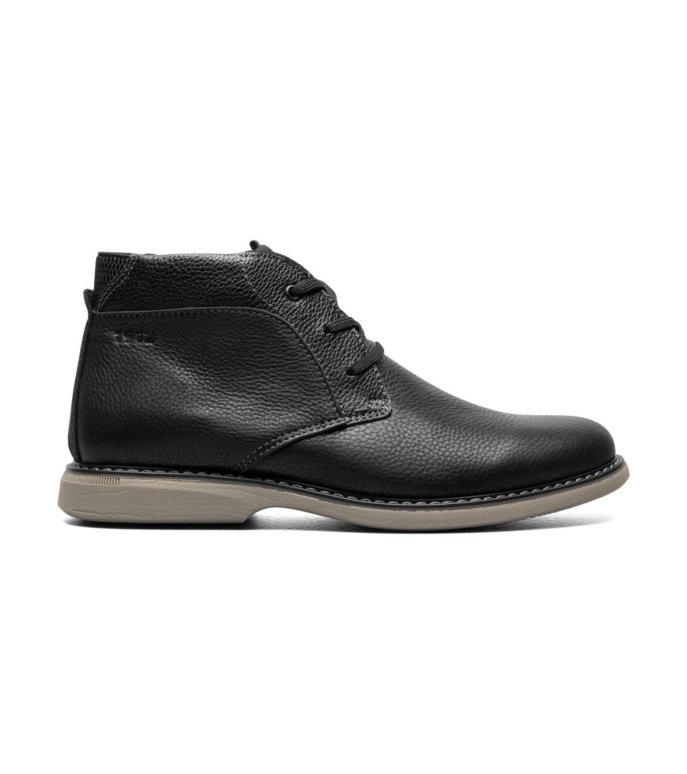 'Nunn Bush' Men's Otto Plain Toe Chukka - Black Tumbled 1 'Nunn Bush' Men's Otto Plain Toe Chukka - Black Tumbled