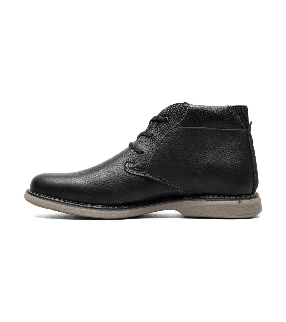 'Nunn Bush' Men's Otto Plain Toe Chukka - Black Tumbled 6 'Nunn Bush' Men's Otto Plain Toe Chukka - Black Tumbled - Image 6