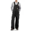 'Carhartt' Men's Loose Fit Quilt Lined Duck Zip-to-Thigh Bob Overall - Black