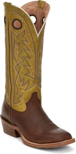 'Tony Lama' Men's 15" Fairview Buckaroo Western Square Toe - Brown / Moss Green -Outdoor Shoes Store TNL 001 SA2001 1024x1024@2x