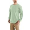 'Carhartt' Men's Heavyweight Sleeve Logo T-Shirt - Soft Green