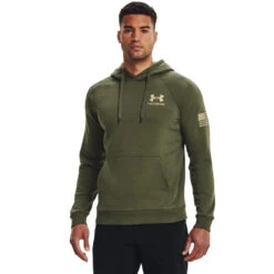 'Under Armour' Men's Freedom Flag Hoodie - Marine OD Green